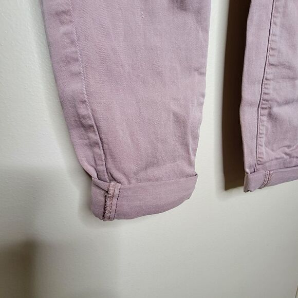 Angel Kiss Distressed Color Denim Jeans Purple Mauve Juniors Size 9 - Picture 6 of 9